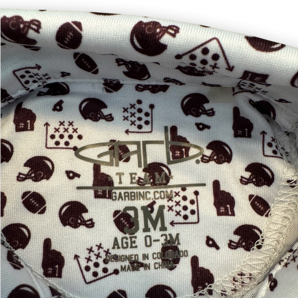 Garb Arizona State Sun Devils ASU Football Print Romper Baby 0-3M - Picture 6 of 6